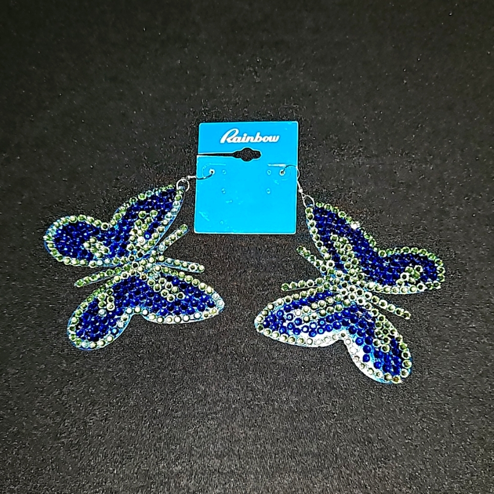Bedazzled Butterfly Earrings